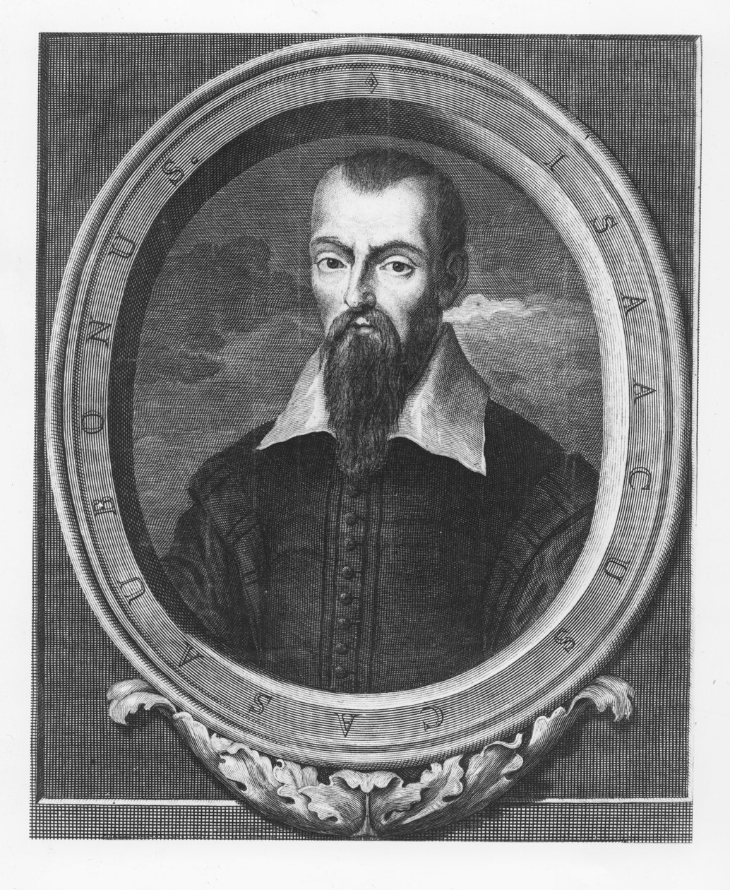 Isaac Casaubon (gravure) door French School