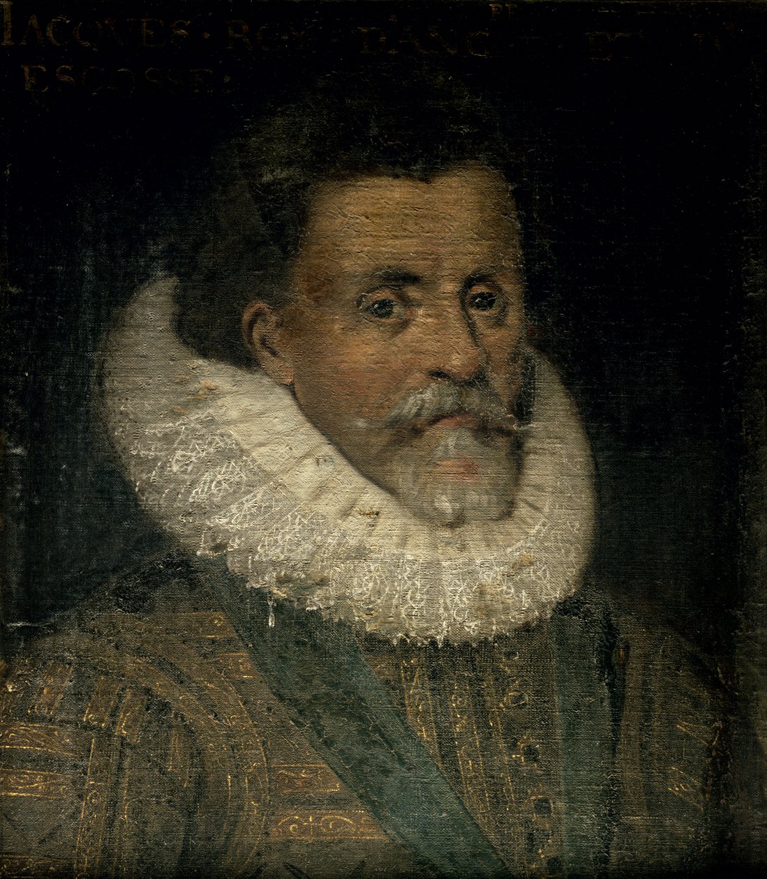 James I van Engeland (1566-1625) door French School