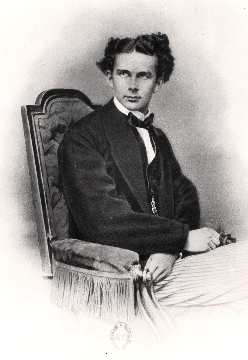 Ludwig II (1845-86) van Beieren, ca. 1870 door French School