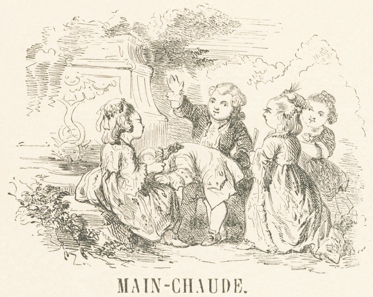 M: handwarmer door French School