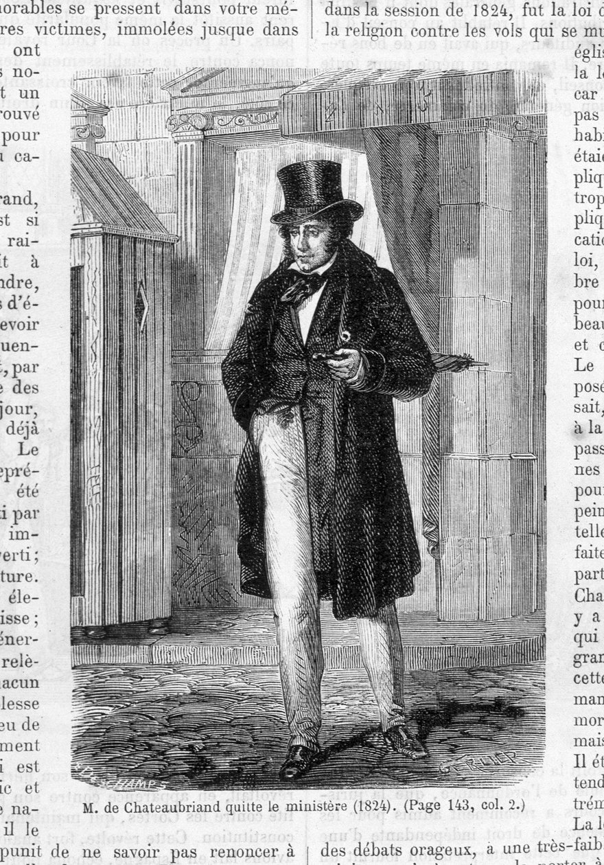 M. de Chateaubriand verlaat het ministerie (1824) door French School