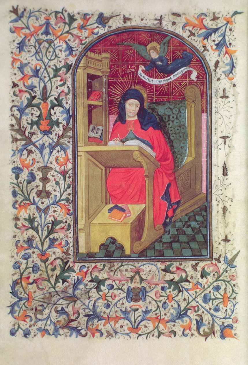 Ms Gen 288 f.266v Geleerde, ca. 1460 door French School