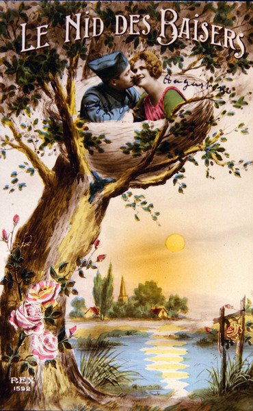 Nest van Kussen, ca. 1920 door French School
