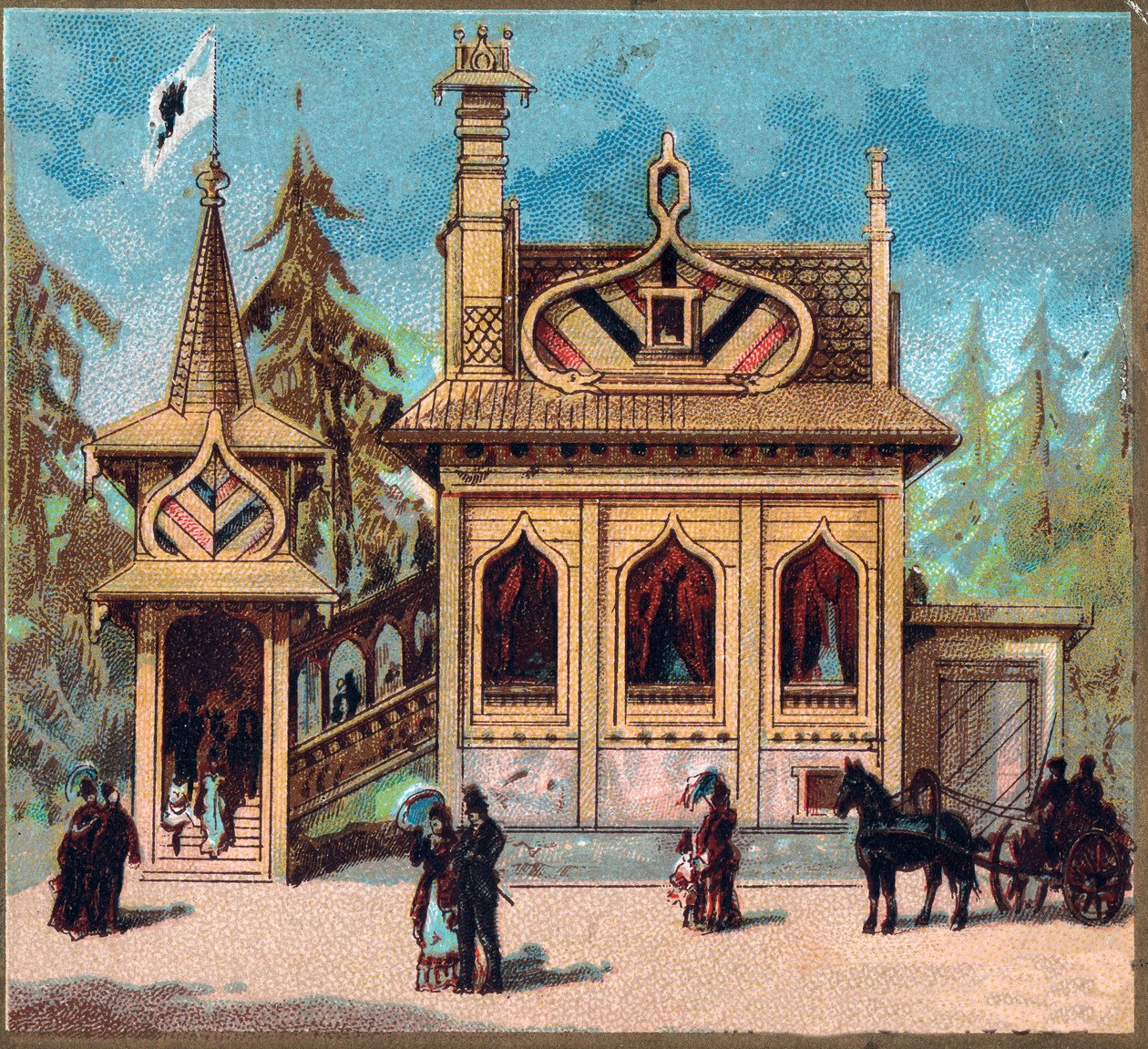 Parijs. Wereldtentoonstelling van 1889: Russische Residentie. door French School