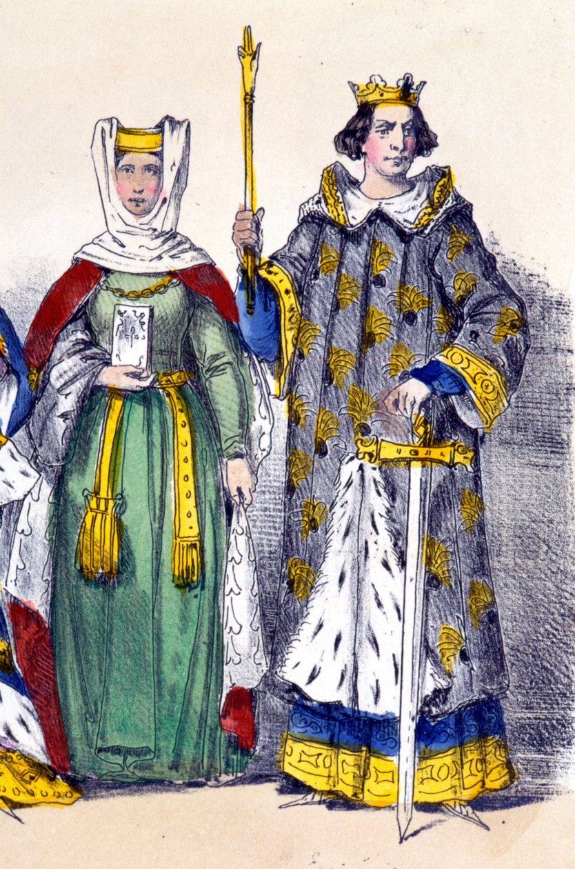 Filips de Stoute en Isabella van Aragon door French School