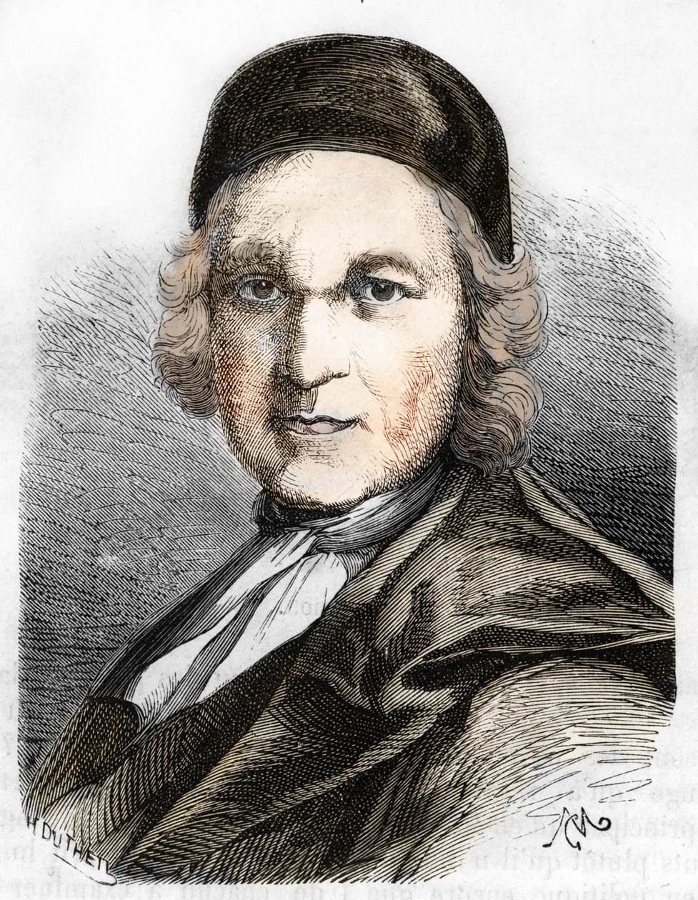 Portret van Charles de Saint-Évremond door French School