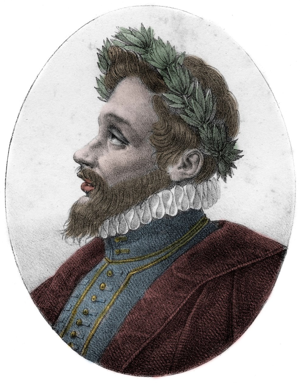 Portret van Etienne Jodelle (Parijs door French School