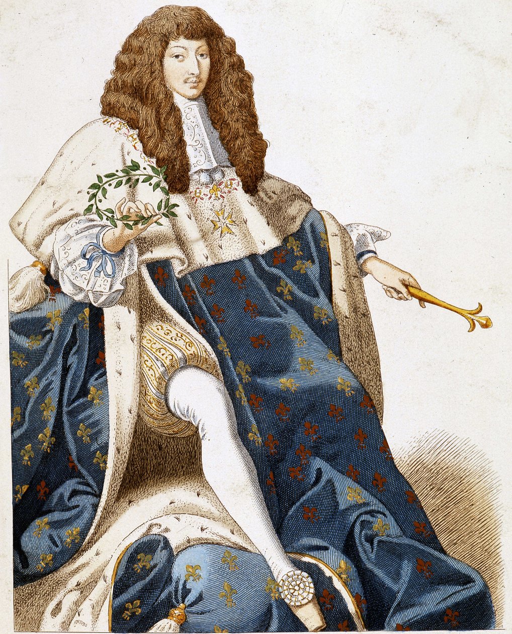 Portret van Lodewijk XIV, jong. door French School