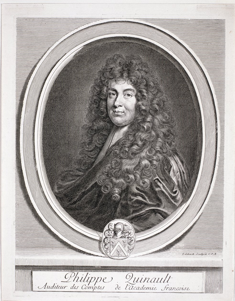 Portret van Philippe Quinault (1635-88) door French School