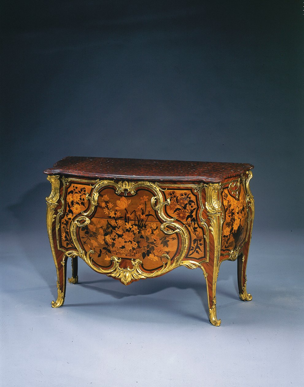 Koninklijke Louis XV commode, ca. 1757 door French School