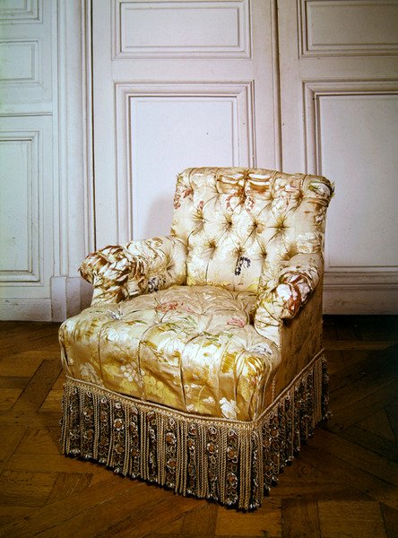 Lage fauteuil, Tweede Keizerrijkstijl door French School
