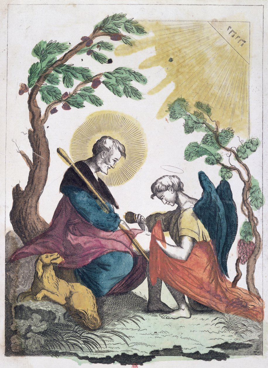 Sint Rochus, de heer van Montpellier door French School