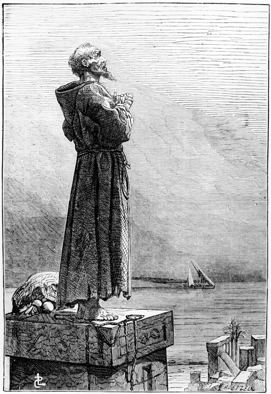 St. Simeon Stylites, eind 19e eeuw door French School