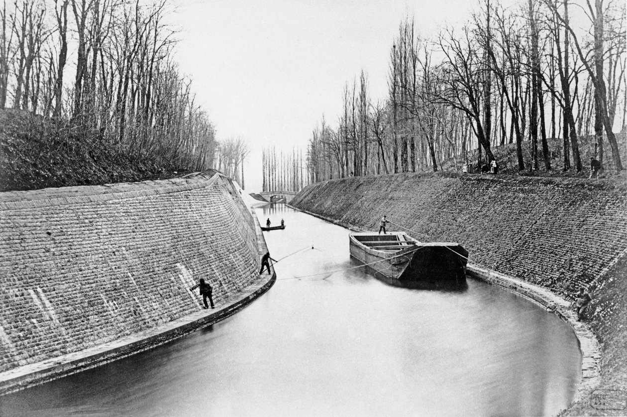 Het Canal du Centre bij Genelard door French School