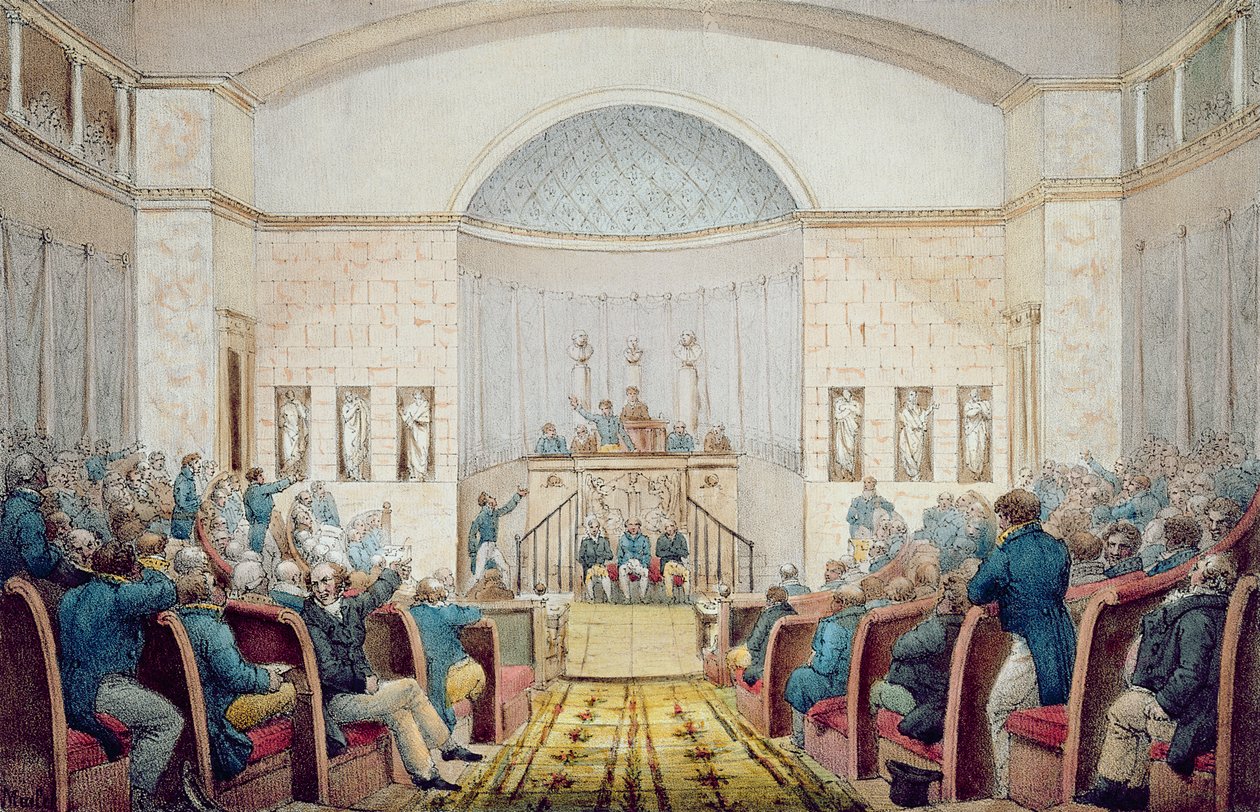 De Chambre des Députés, ca. 1820 door French School