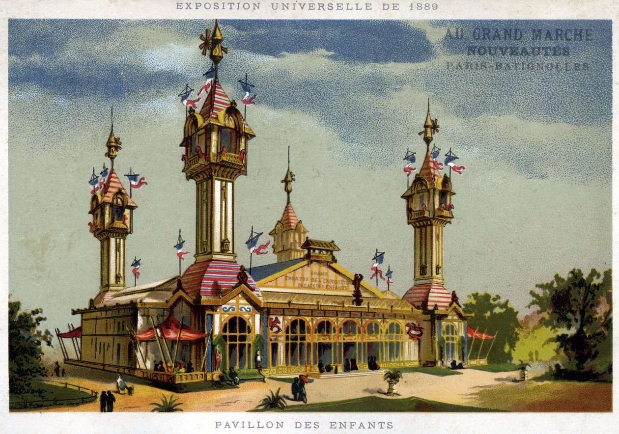 Het Kinderpaviljoen, Parijs Batignolles door French School