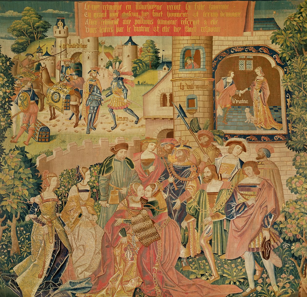 Het verhaal van Perseus, 15e-16e eeuw door French School