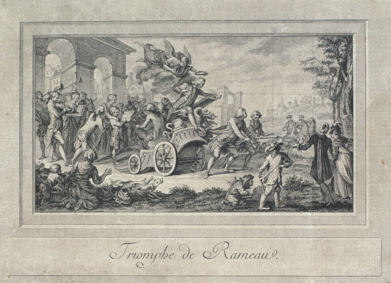 De triomf van Jean Philippe Rameau (1683-1764) door French School