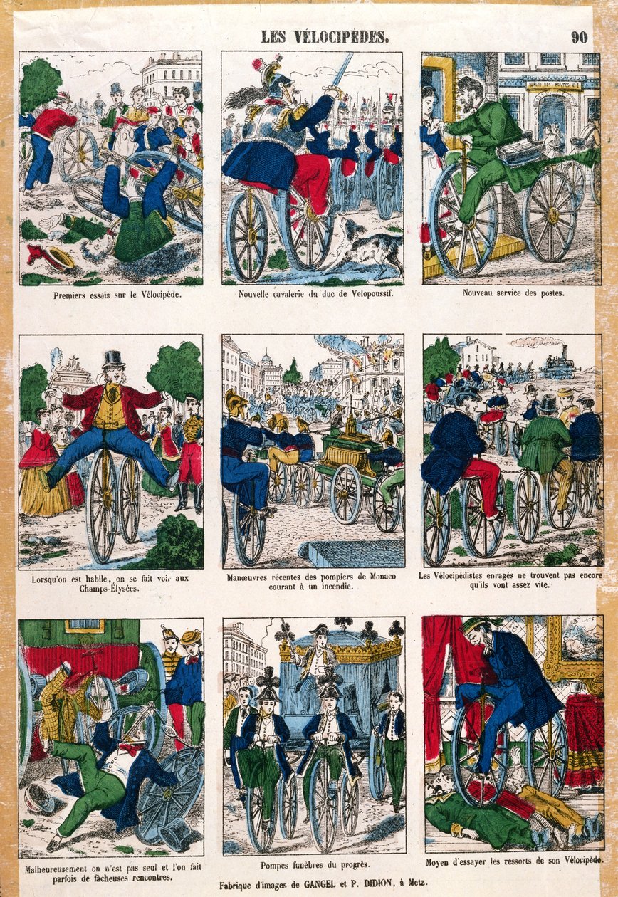 Velocipedes door French School