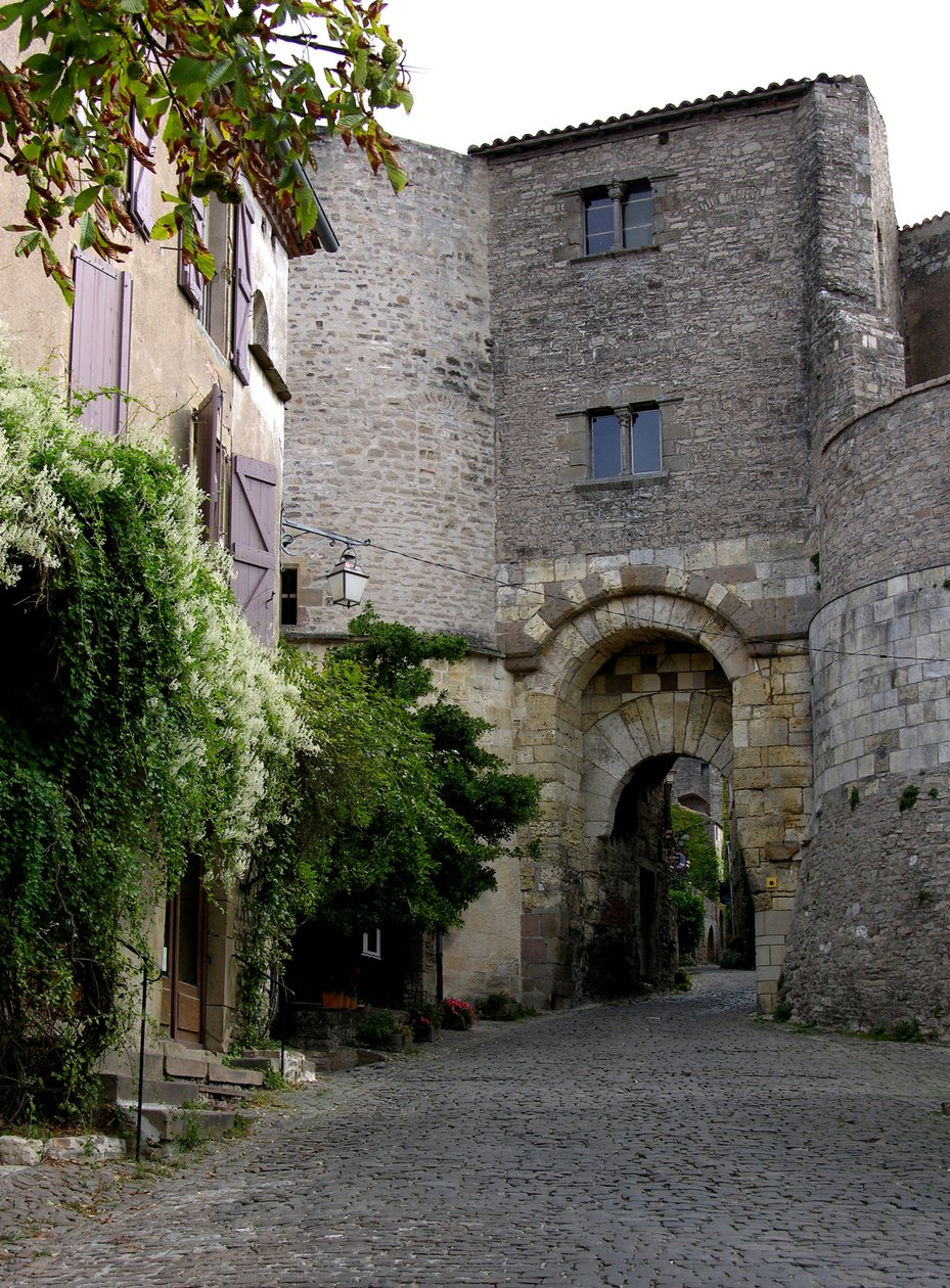 Uitzicht op de Porte des Ormeaux door French School