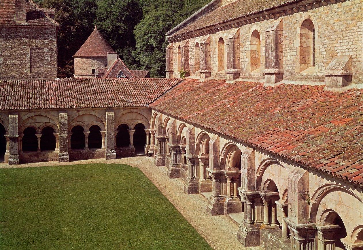 Zicht op het klooster door French School