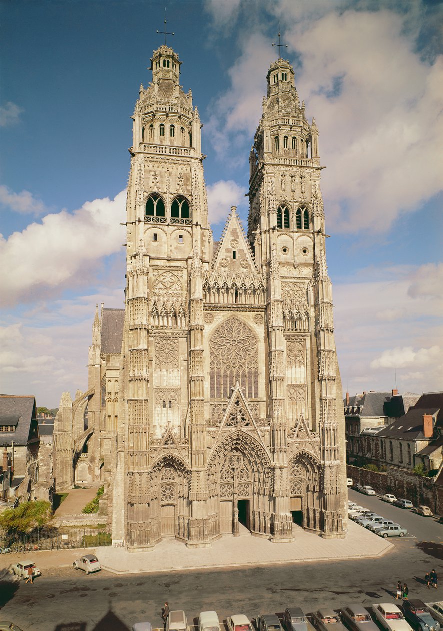 Zicht op de westgevel, 13e-15e eeuw door French School