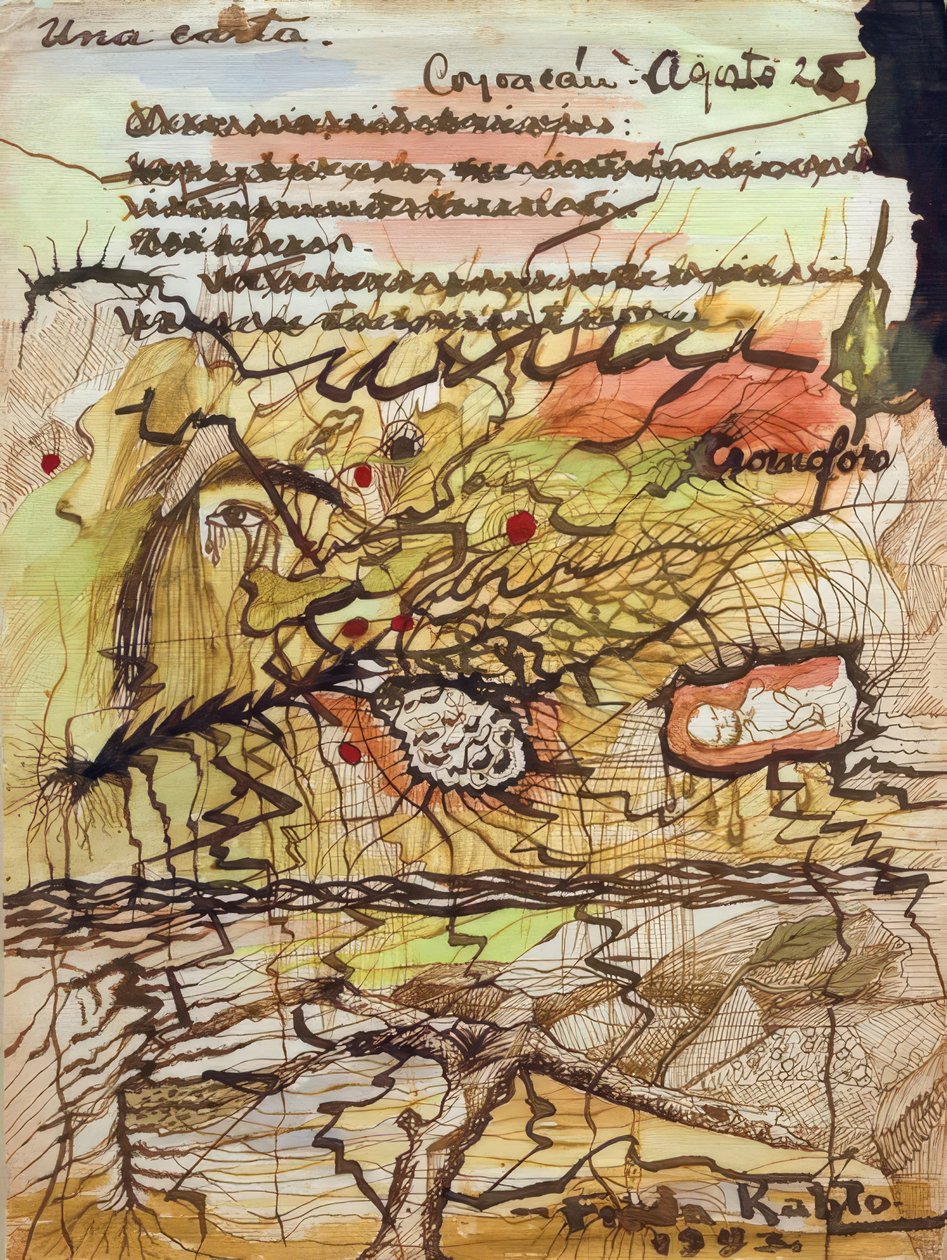 Een brief door Frida Kahlo