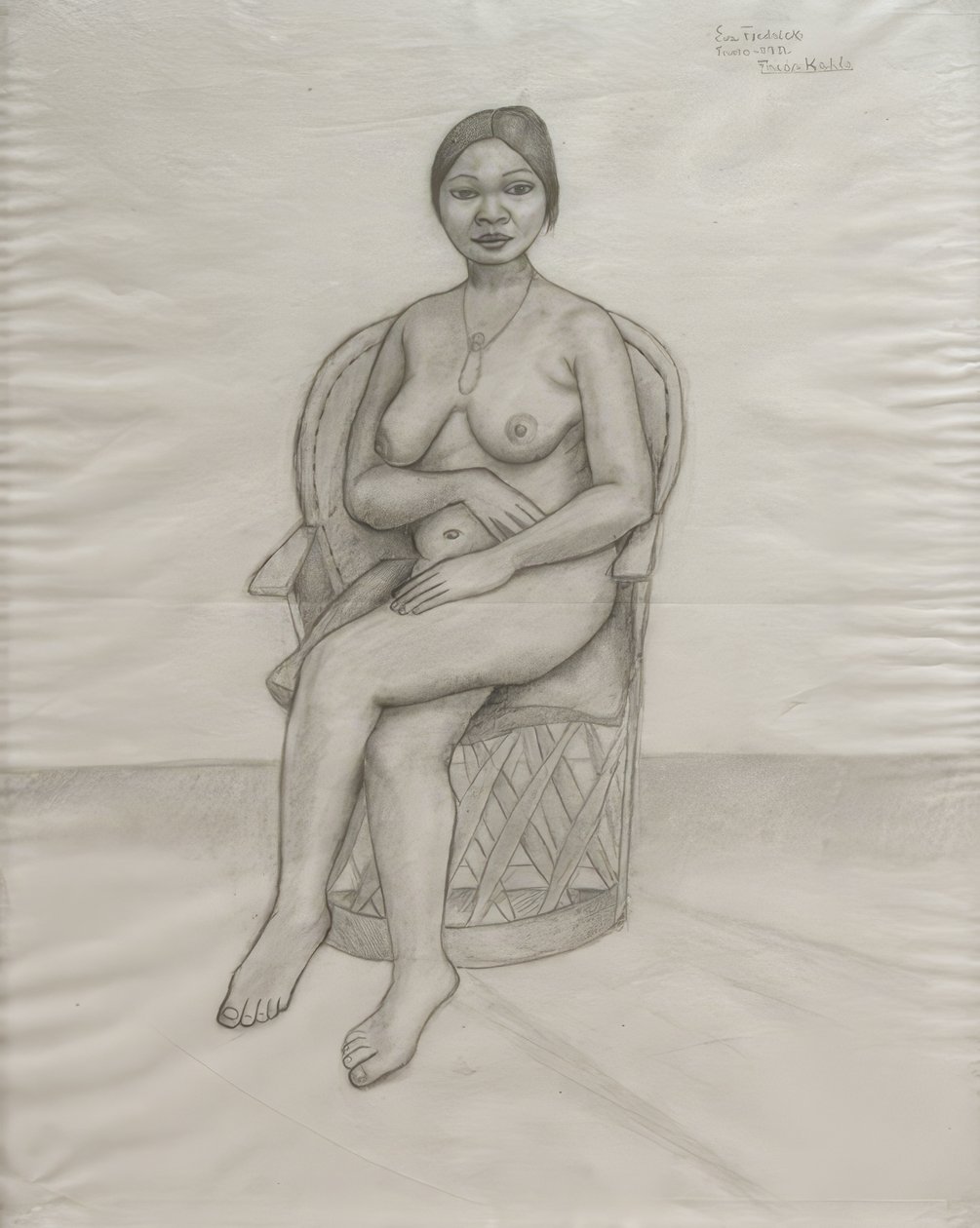 Eva Frederick naakt door Frida Kahlo
