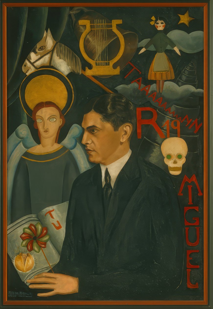 Portret van Miguel N. Lira door Frida Kahlo