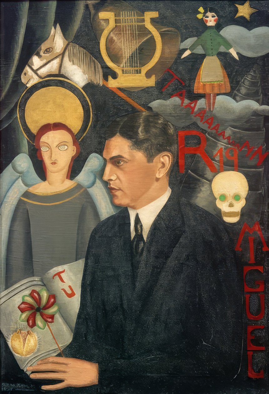 Portret van Miguel N. Lira door Frida Kahlo