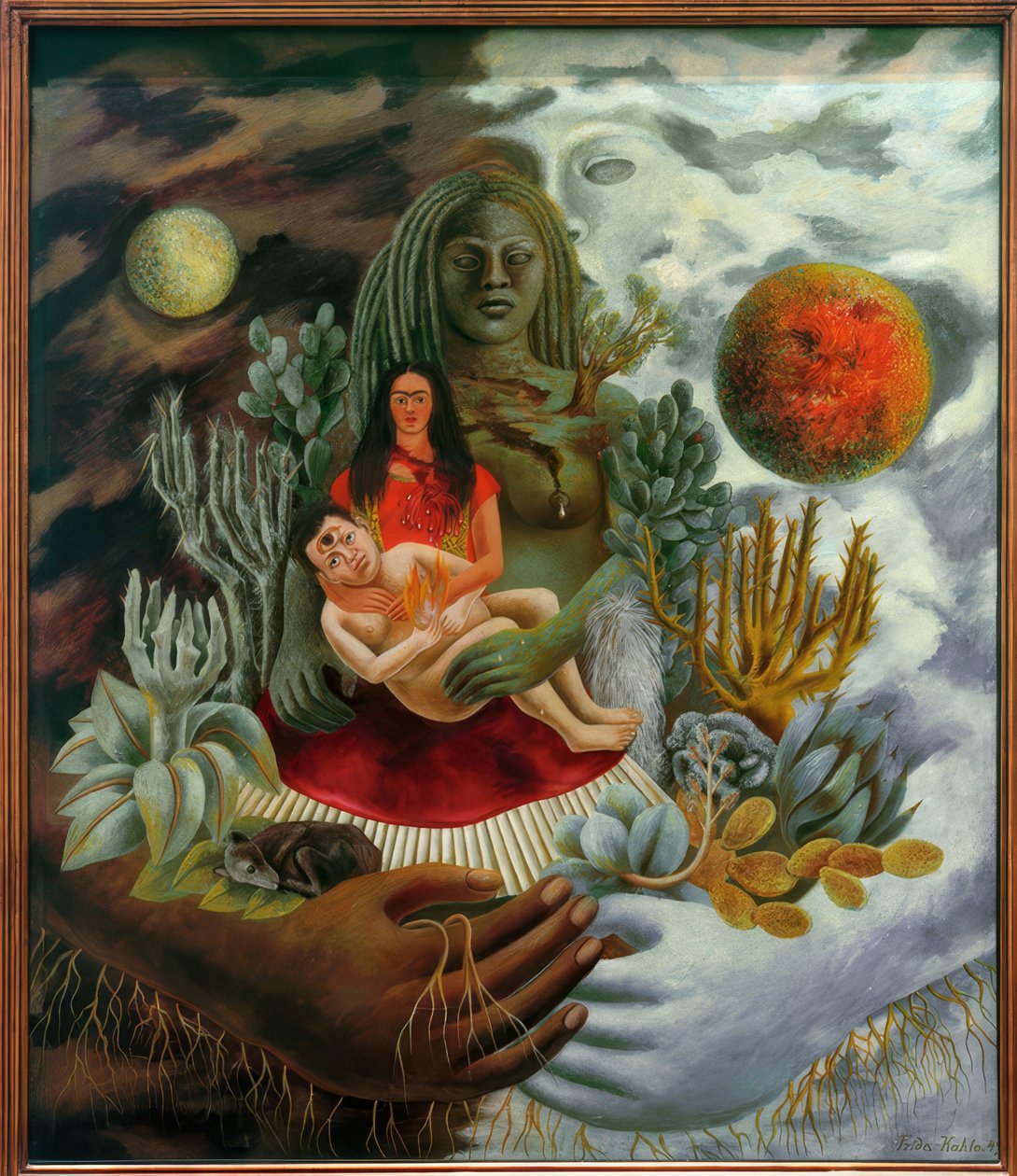 De liefdesomhelzing van het universum door Frida Kahlo