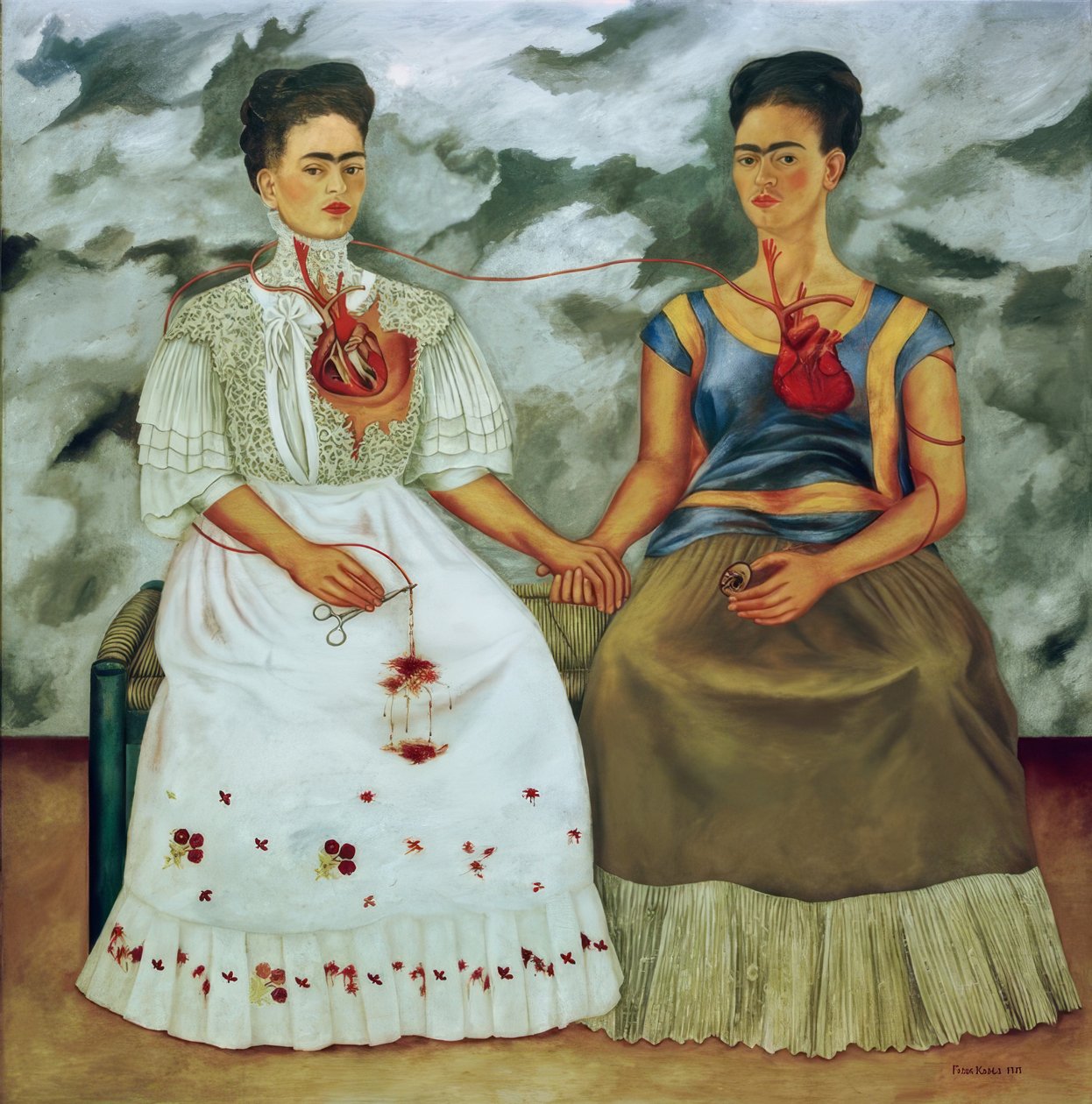 De twee Fridas door Frida Kahlo