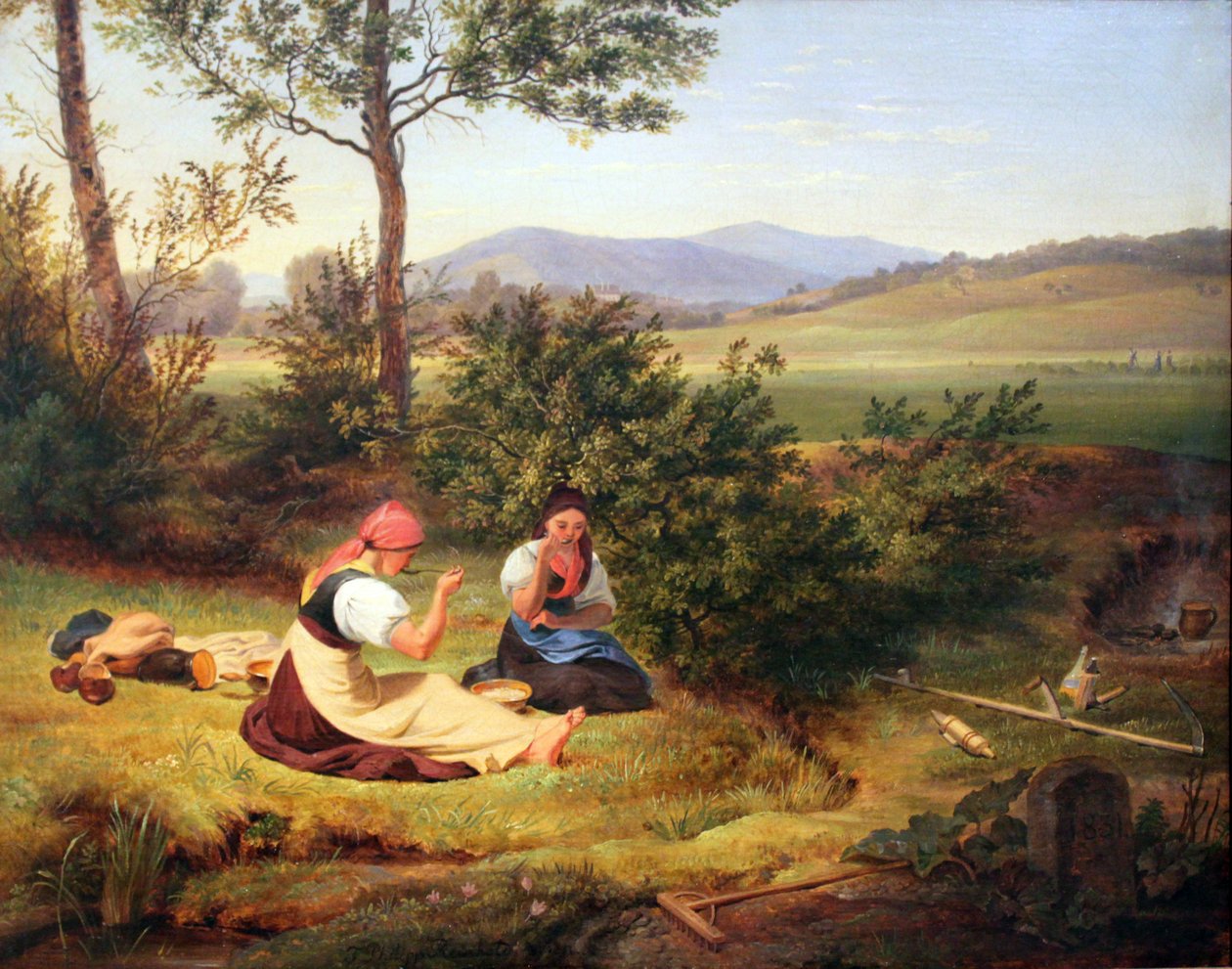 Middagrust (Salzburger landschap) door Friedrich Philipp Reinhold