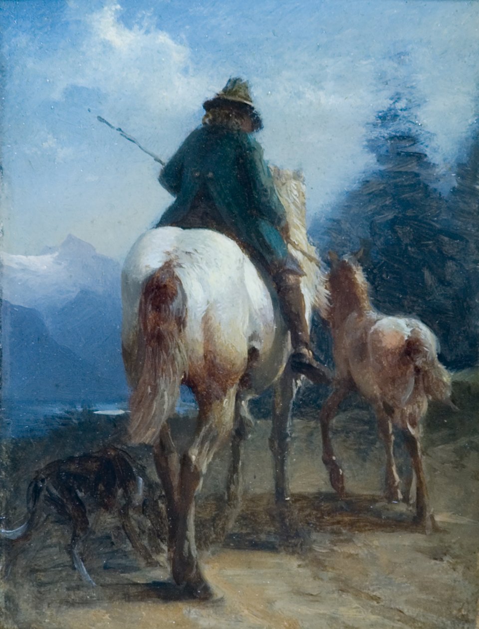 De terugkeer door Friedrich August Mathias Gauermann