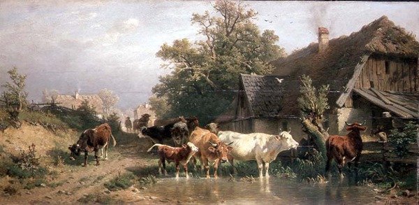 Onbekend schilderij door Friedrich Johann Voltz
