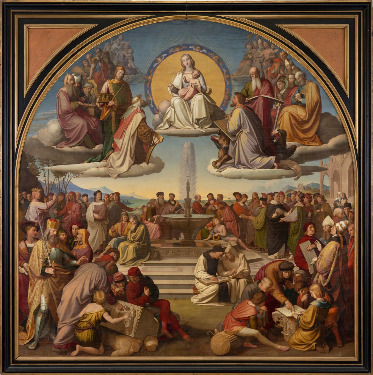 De Triomf van Religie in de Kunsten door Friedrich Overbeck