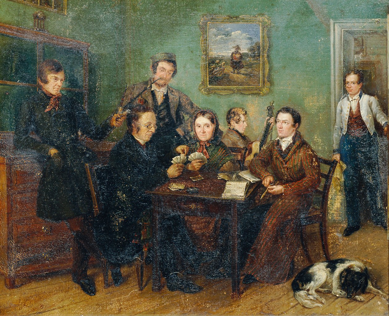 Familie Reinhold door Friedrich Philipp Reinhold