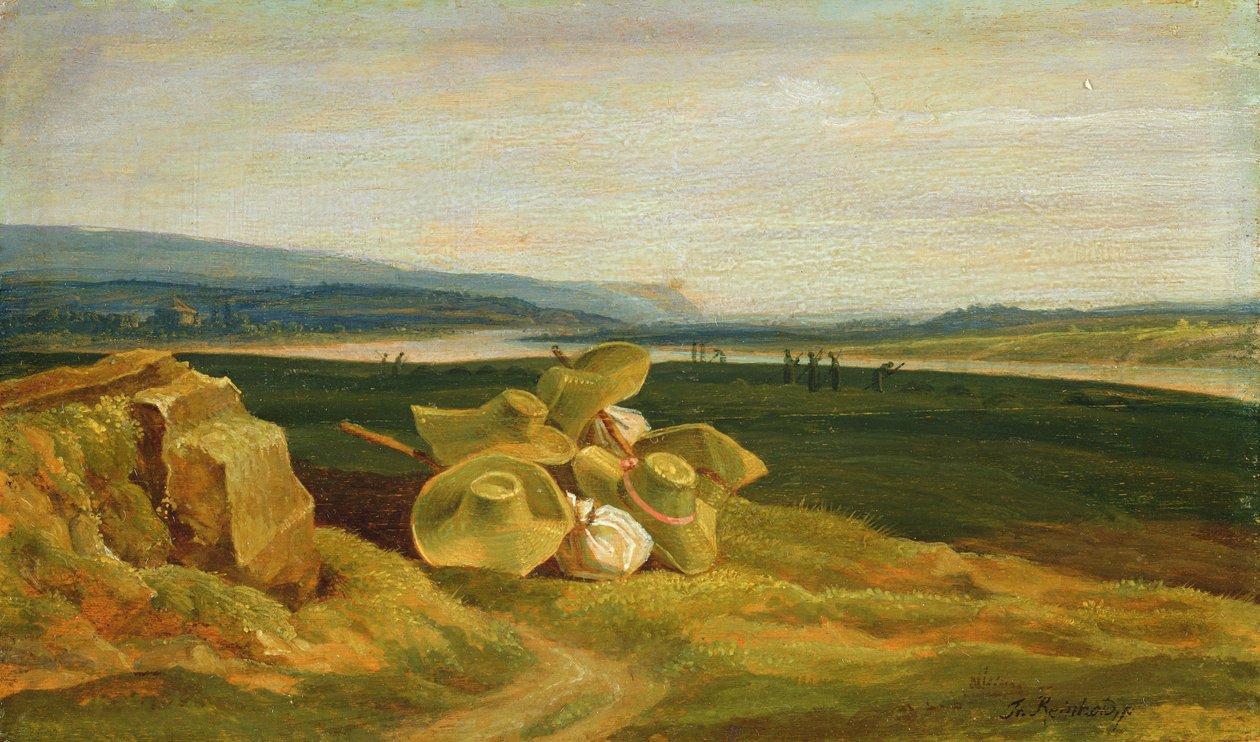 Landschap met zonnehoeden, 1825 door Friedrich Philipp Reinhold