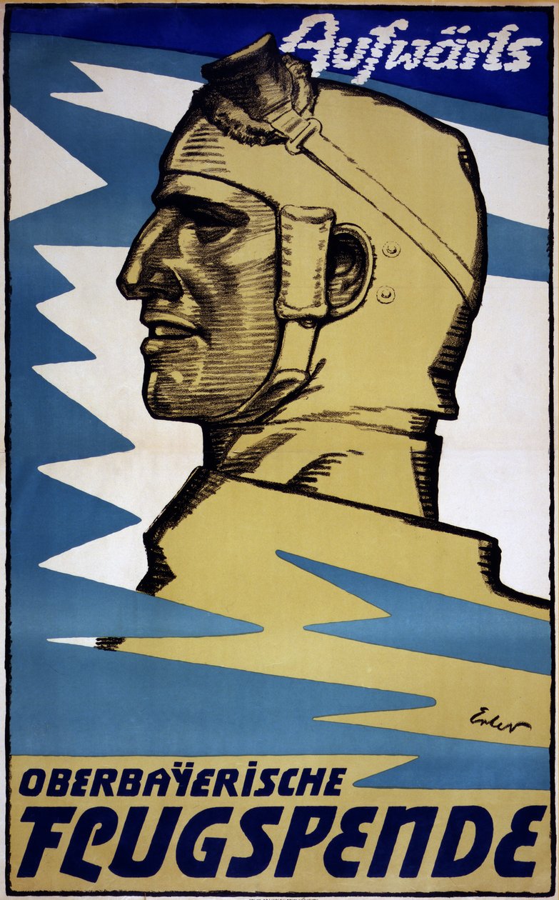 Vooruit: Opper-Beierse Luchtvaartfonds, 1916 door Fritz Erler