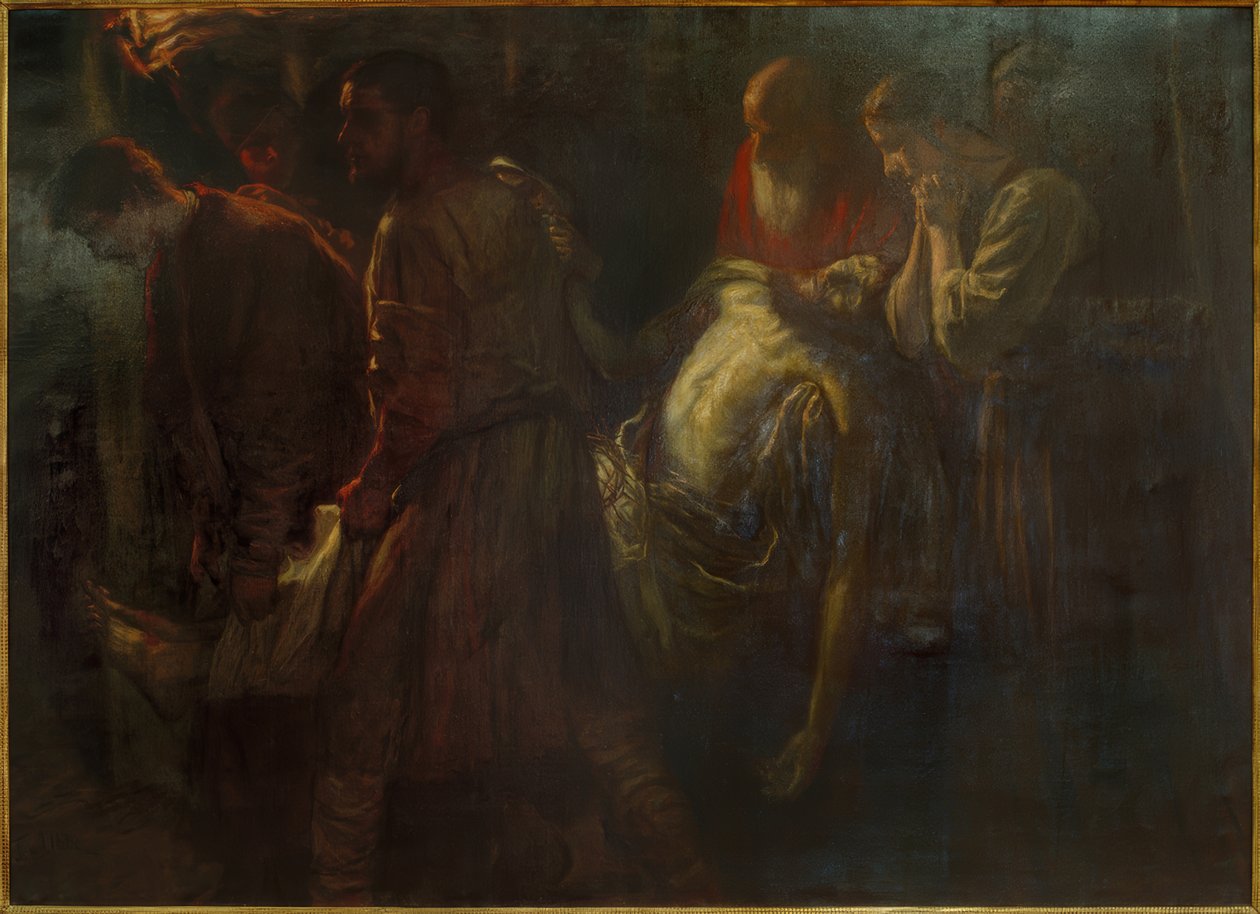 De graflegging van Christus door Fritz von Uhde