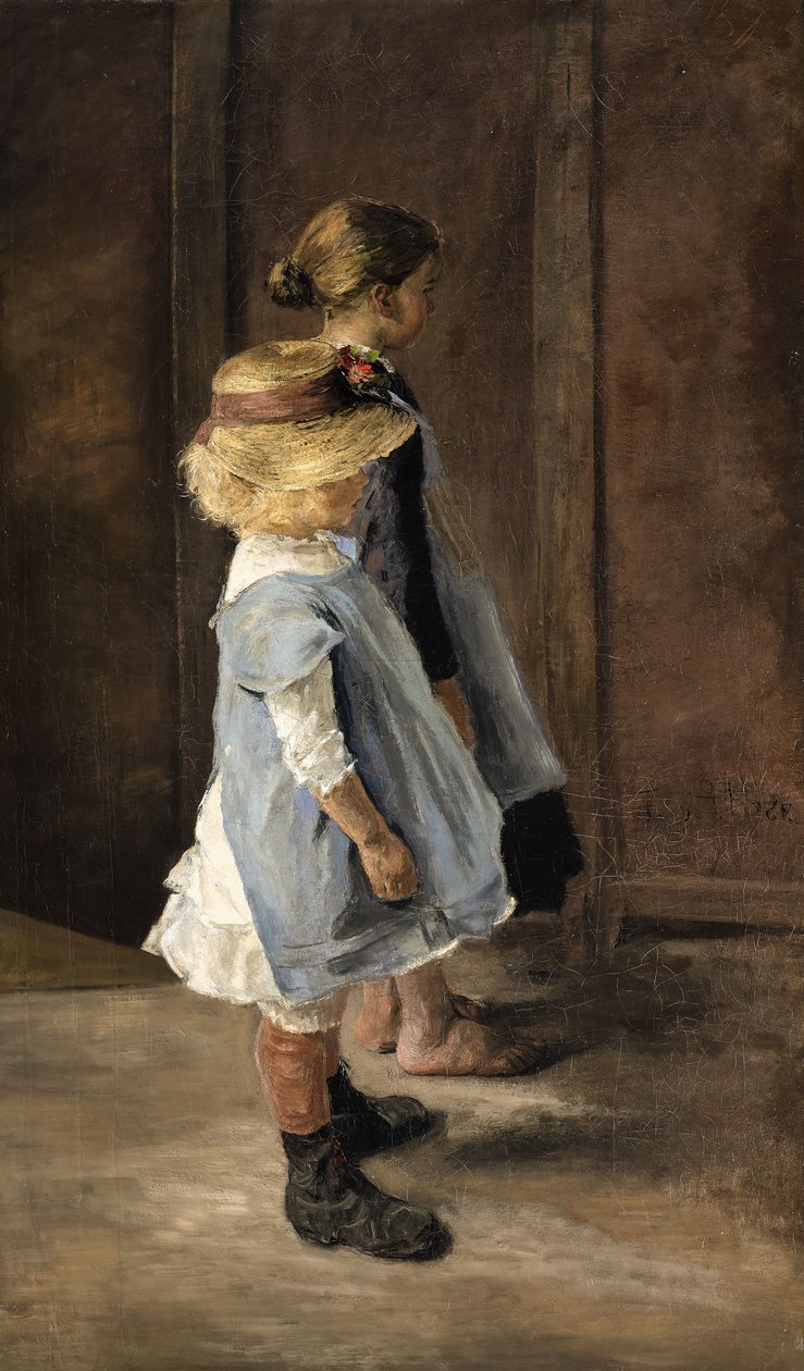 Kinderstudie door Fritz von Uhde