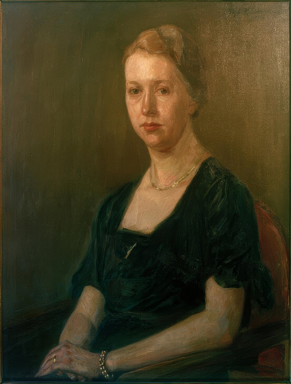 Portret van Hertha Römer door Fritz Mackensen