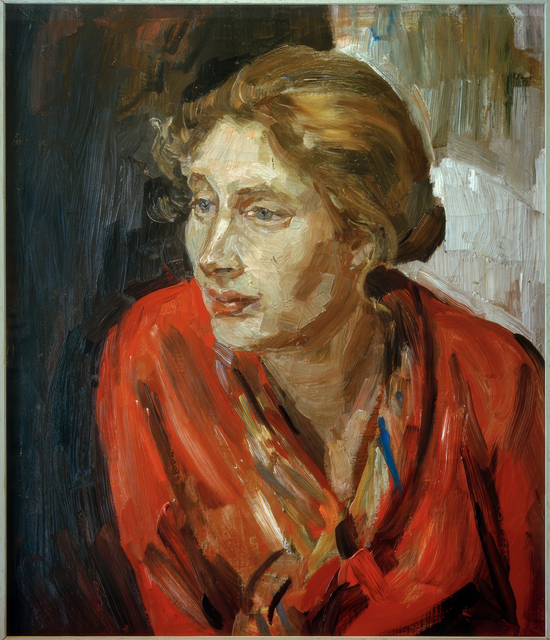 Portret van de dochter Alexandra door Fritz Mackensen