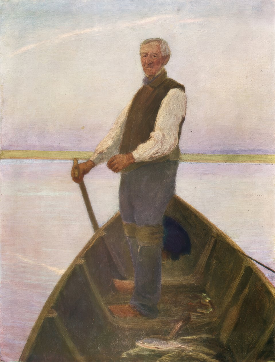 De Bootsman door Fritz Mackensen