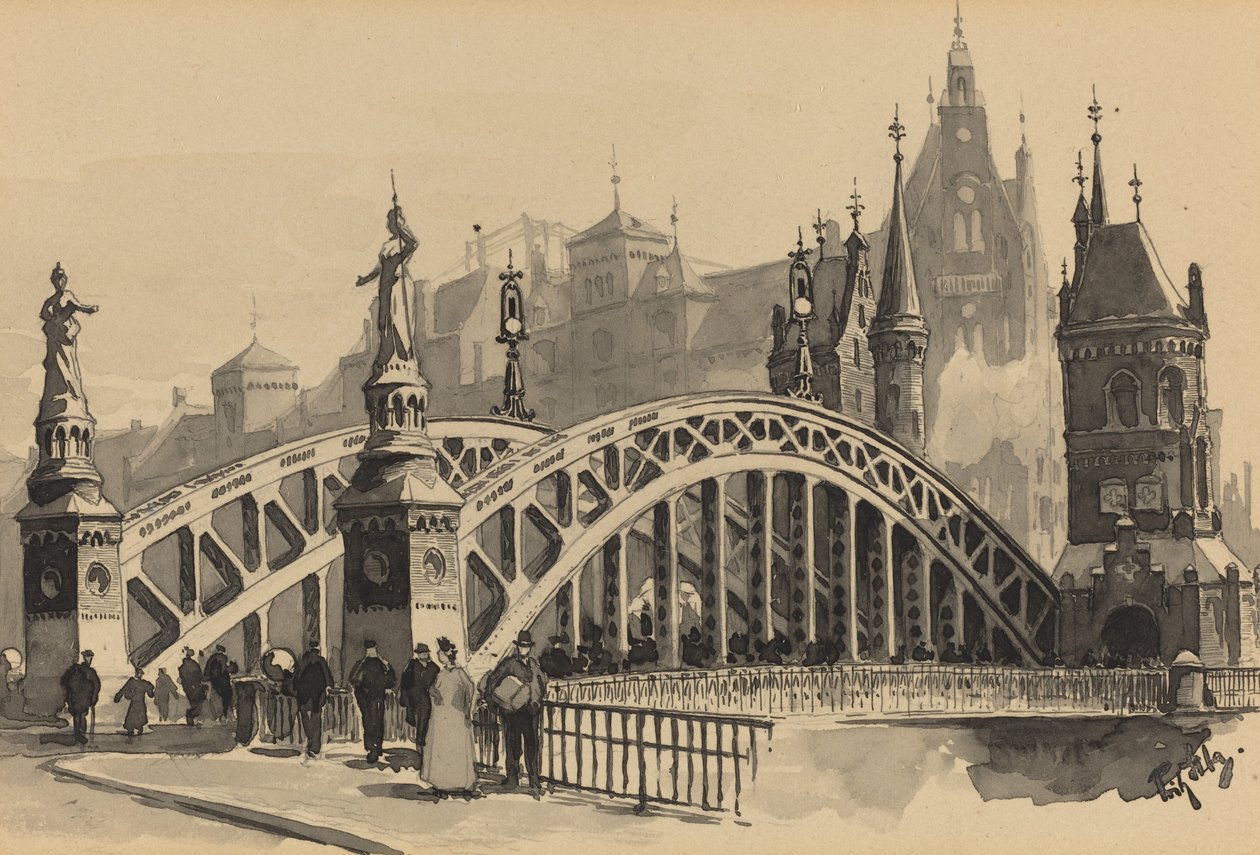 Brooksbrucke door Fritz Stoltenberg