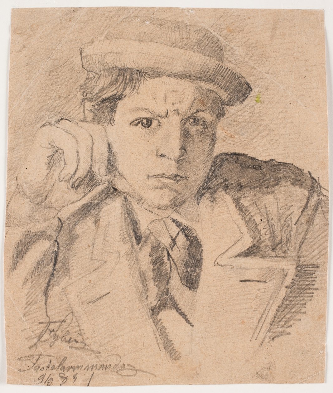 Zelfportret door Fritz Syberg