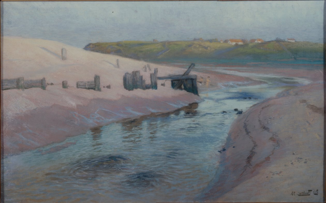 Kustscène door Fritz Thaulow