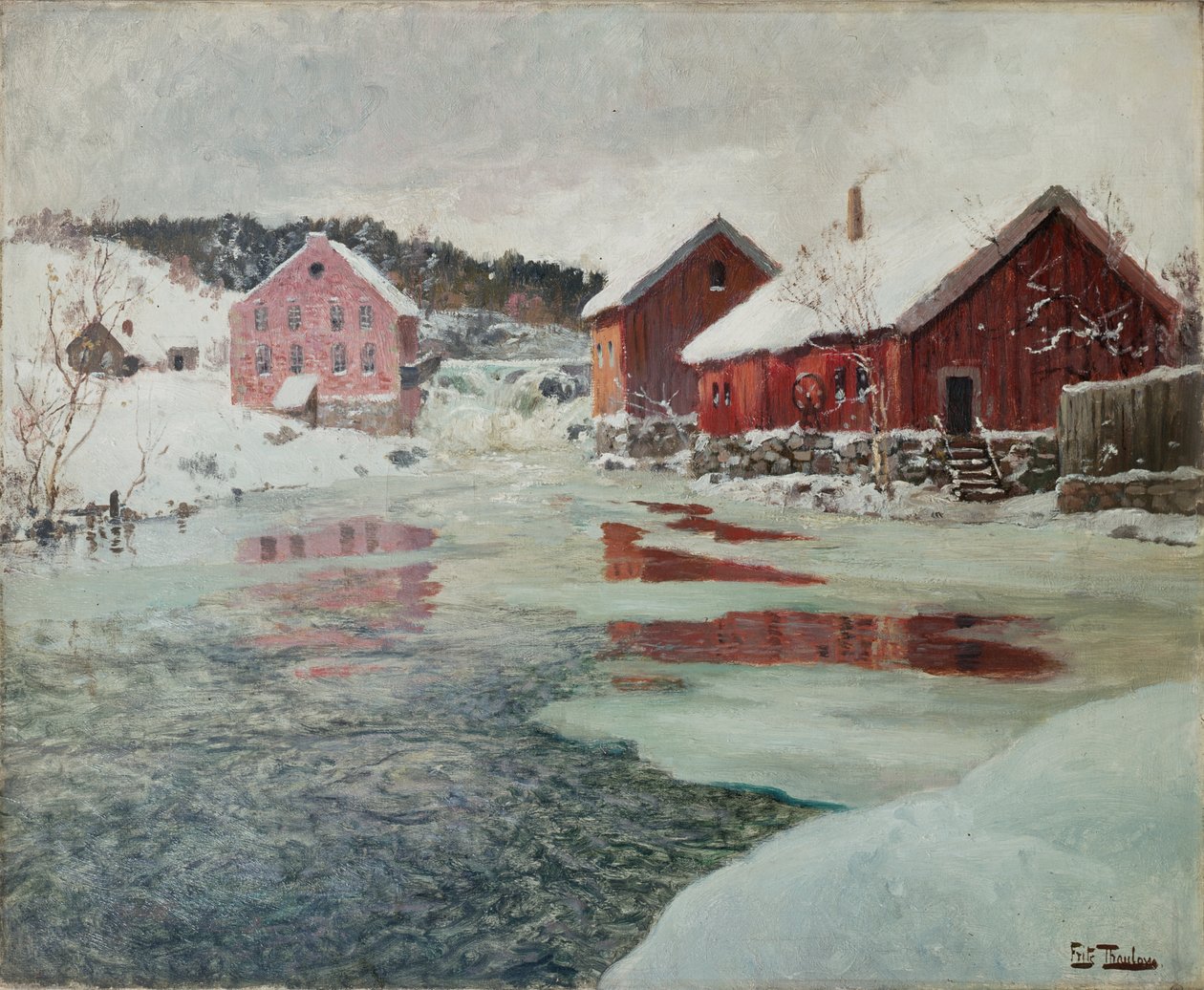 Vanuit Akers Rivier door Fritz Thaulow