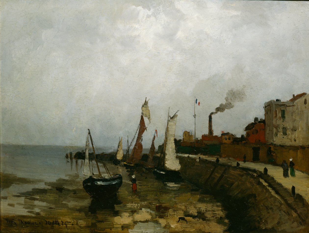 Haven in Frankrijk door Fritz Thaulow