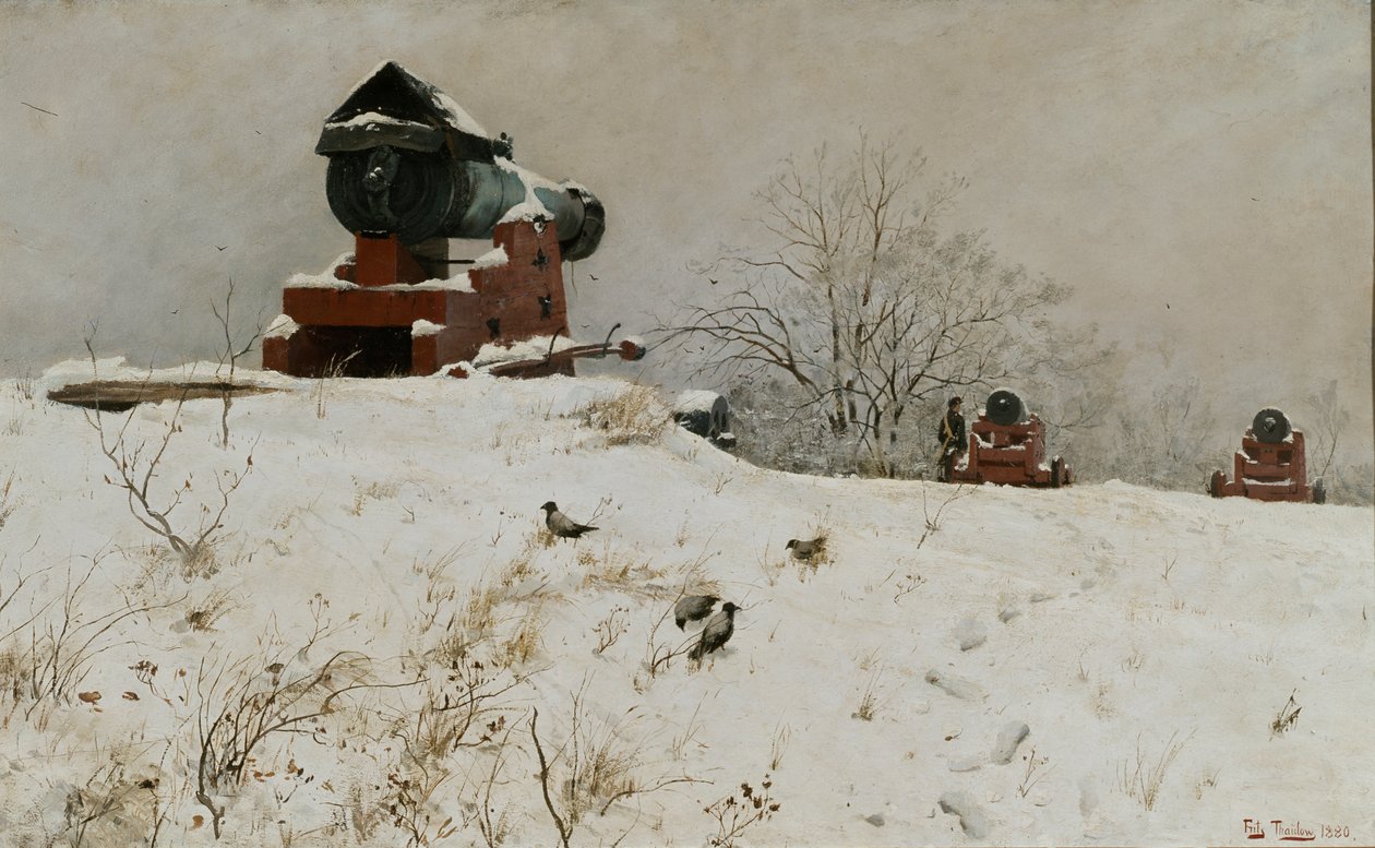 Rode kanon door Fritz Thaulow